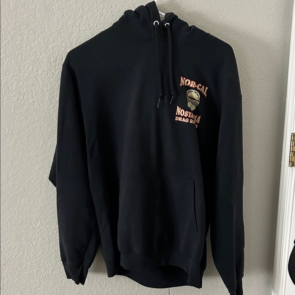 Black Nostalgia Drag Racing Hoodie